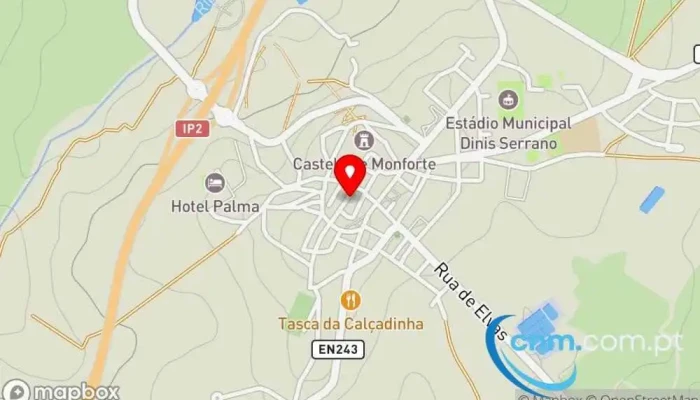 mapa de Loja CTT Correios em Monforte