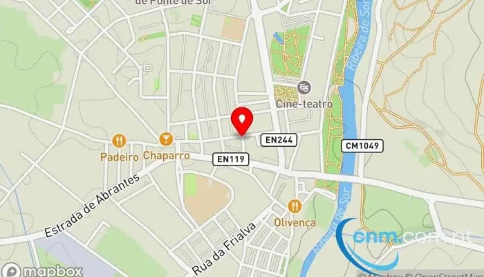 mapa de Loja CTT Correios em Ponte de Sor