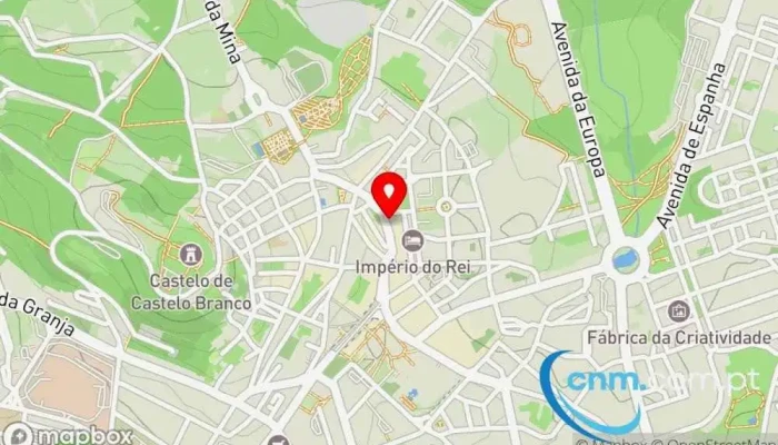mapa de Loja CTT Correios em Castelo Branco