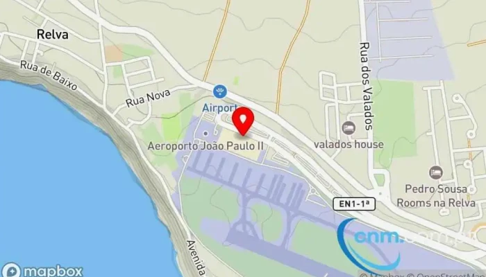 mapa de Loja CTT Correios em Ponta Delgada