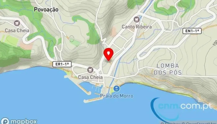 mapa de Loja CTT Correios em Povoação