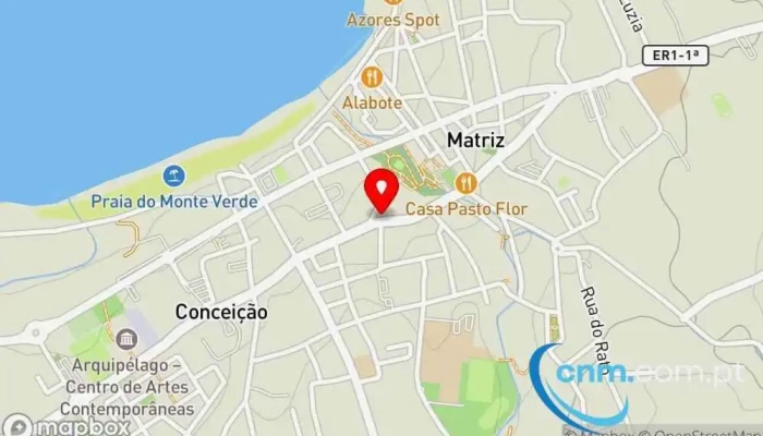 mapa de Loja CTT Correios em Ribeira Grande