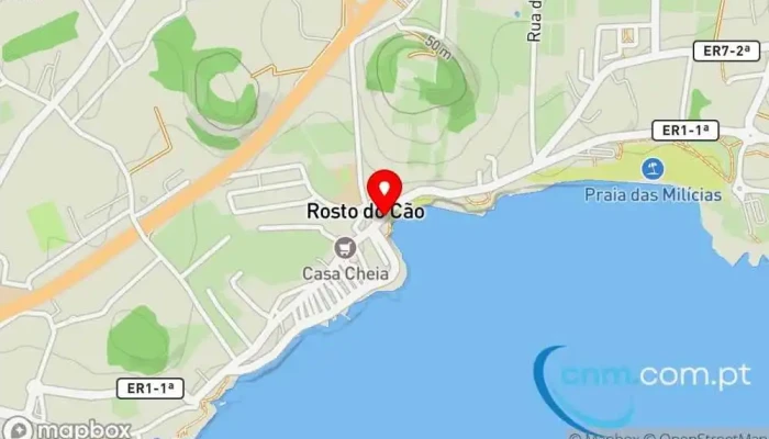 mapa de Loja CTT Correios em Ponta Delgada