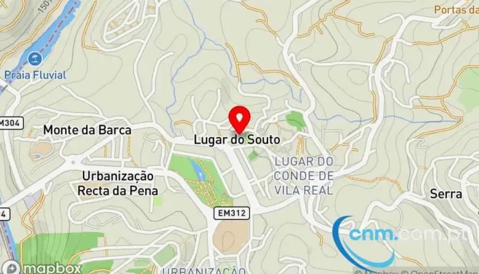 mapa de Loja CTT Correios em Mondim de Basto