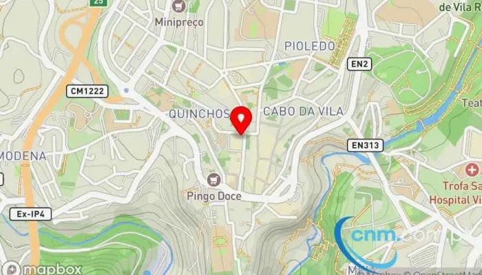 mapa de Loja CTT Correios em Vila Real
