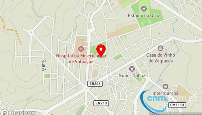 mapa de Loja CTT Correios em Valpaços