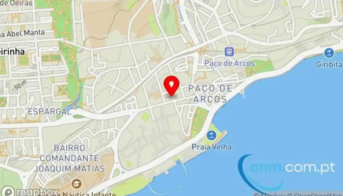 mapa de Loja CTT Correios em Paço de Arcos