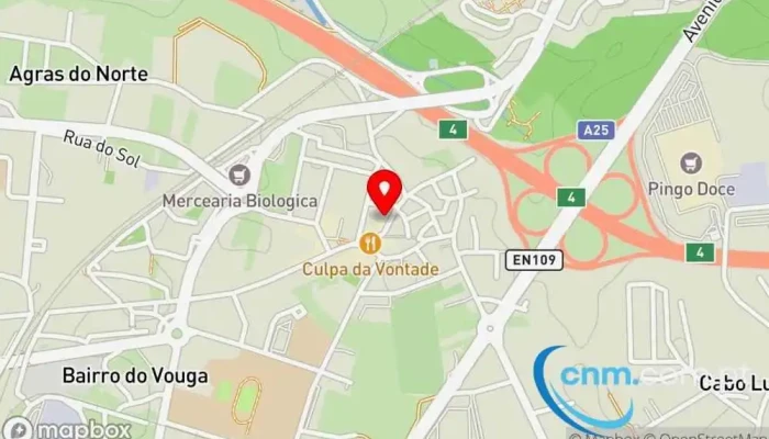 mapa de Loja CTT Correios em Aveiro