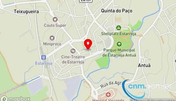 mapa de Loja CTT Correios em Estarreja