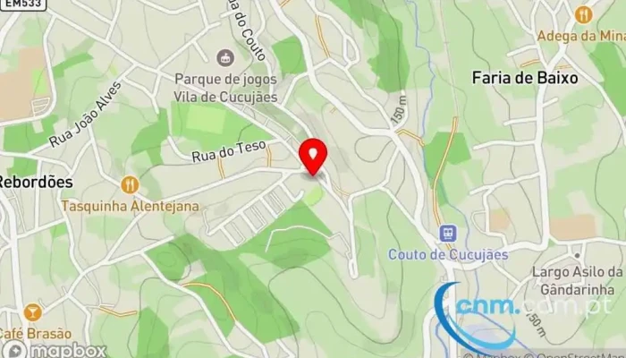 mapa de Loja CTT Correios em Rua do Clube Desportivo de Cucujães 149