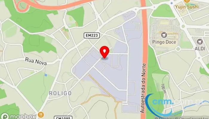mapa de Loja CTT Correio em Santa Maria da Feira