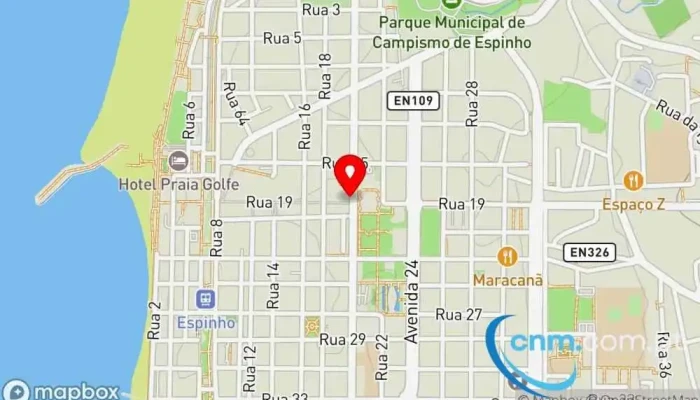 mapa de Loja CTT Correios em Espinho