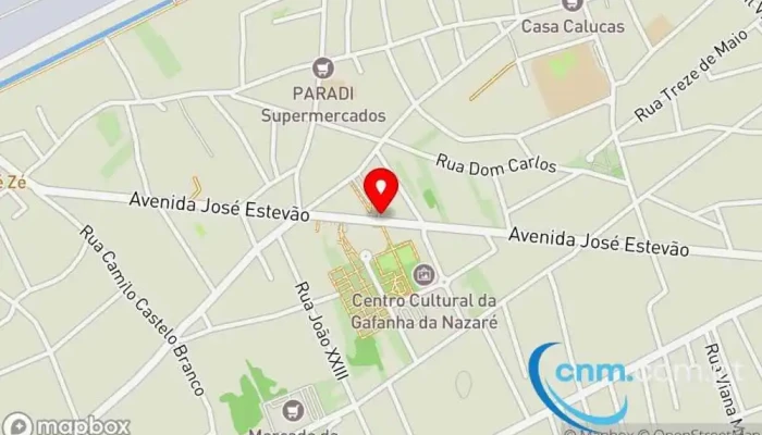 mapa de Loja CTT Correios em Gafanha da Nazaré