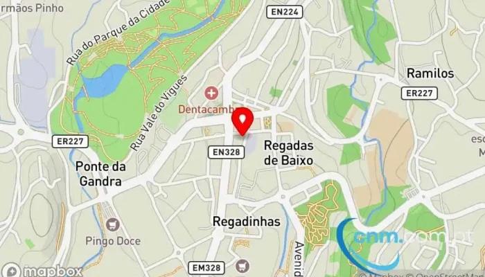 mapa de Loja CTT Correios em Vale de Cambra