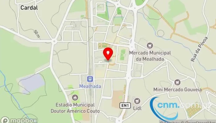 mapa de Loja CTT Correios em Mealhada