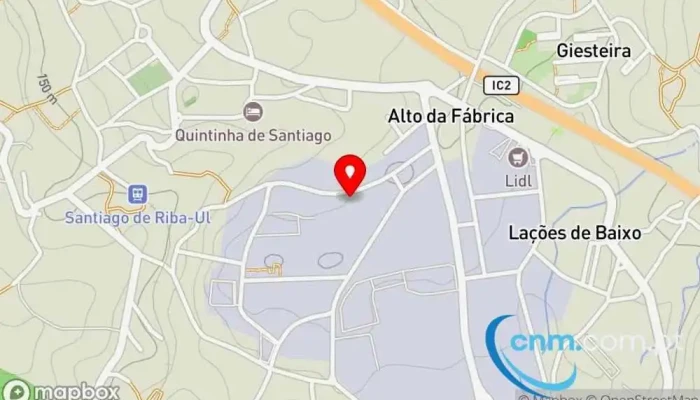 mapa de Loja CTT Correios em Oliveira de Azeméis