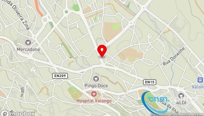 mapa de Loja CTT Correios em Valongo