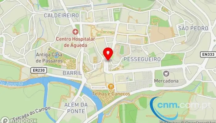 mapa de Loja CTT Correios, Banco em Águeda