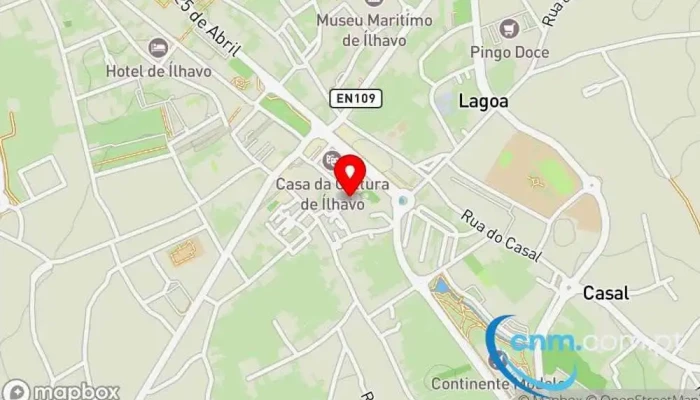 mapa de Loja CTT Correios em Ílhavo