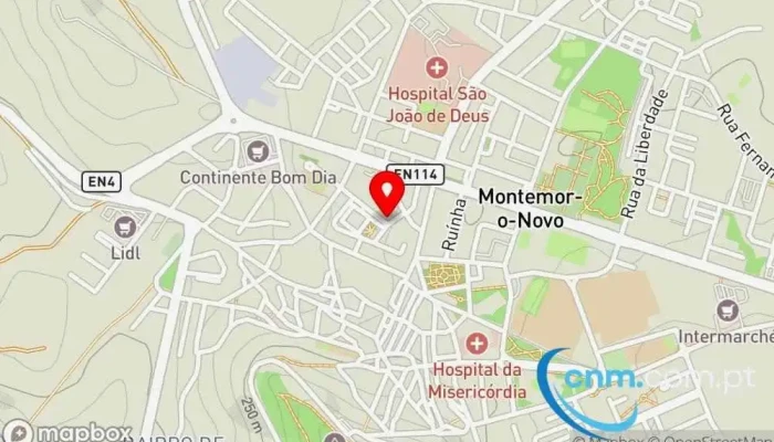 mapa de Loja CTT Correios em Montemor-o-Novo