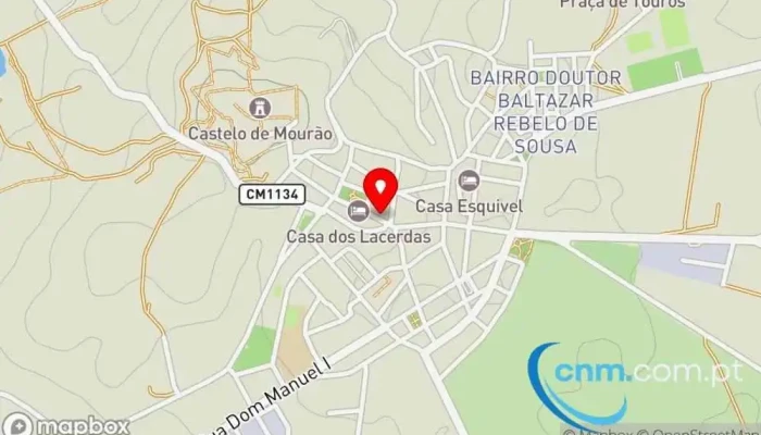mapa de Loja CTT Correios em Mourão