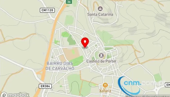 mapa de Loja CTT Correios em Portel