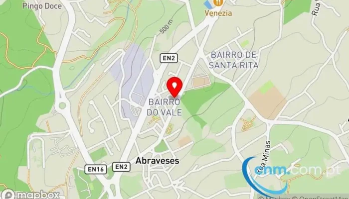 mapa de Loja CTT Correios em Viseu