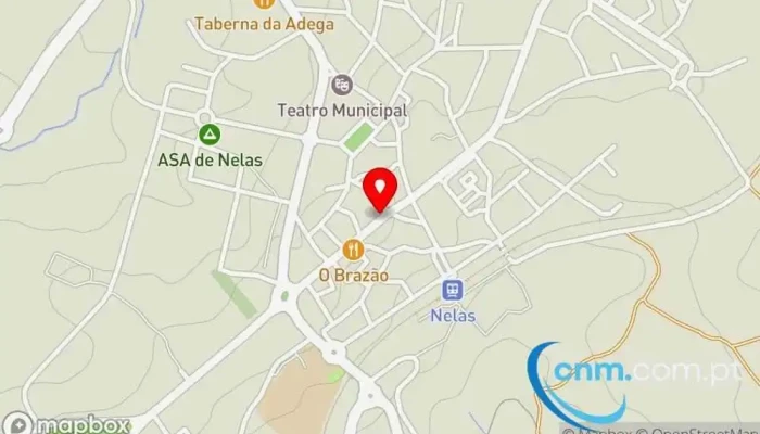 mapa de Loja CTT Correios em Nelas