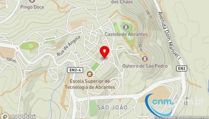 mapa de Loja CTT Correios em Abrantes