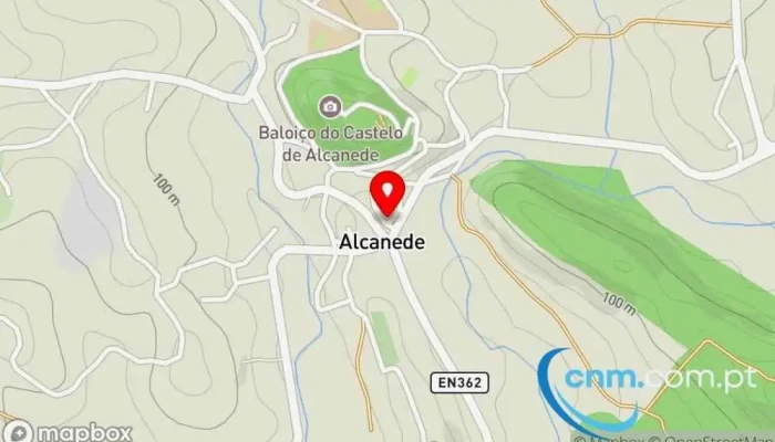 mapa de Loja CTT Correios em Alcanede