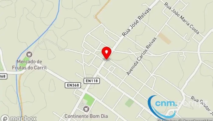 mapa de Loja CTT Correios em Alpiarça