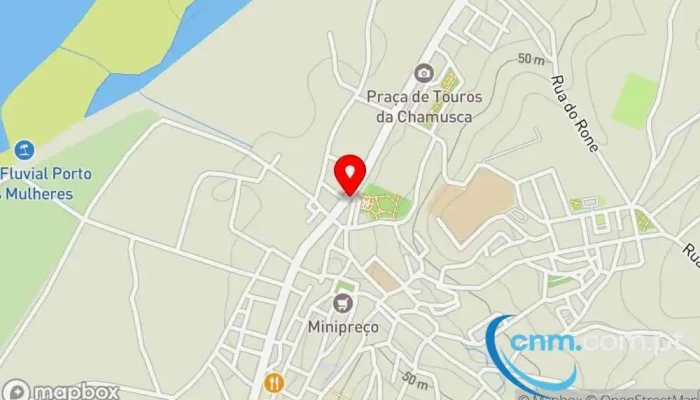 mapa de Loja CTT Correios em Chamusca