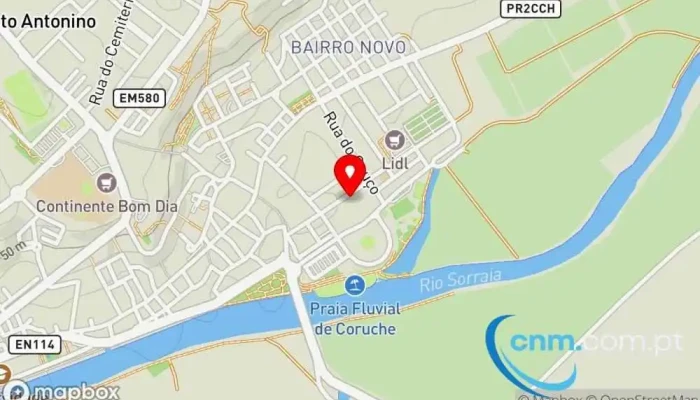 mapa de Loja CTT Correios em Coruche