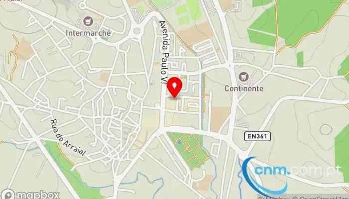 mapa de Loja CTT Correios, Banco em Rio Maior