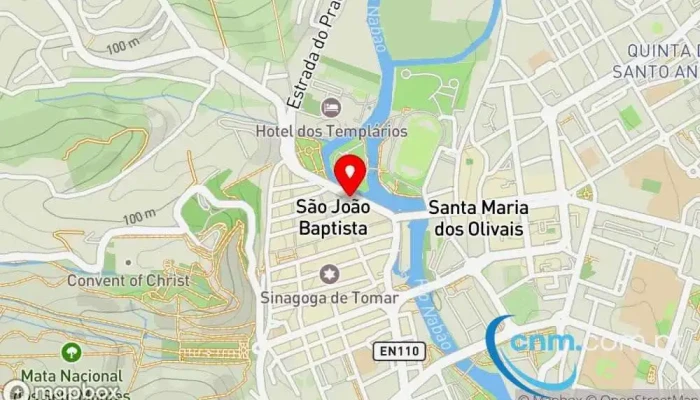 mapa de Loja CTT Correios em Tomar