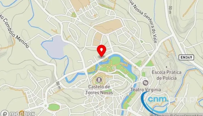 mapa de Loja CTT Correios em Torres Novas
