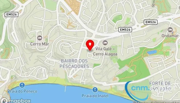 mapa de Loja CTT Correios em Albufeira