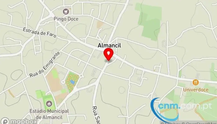 mapa de Loja CTT Correios em Almancil