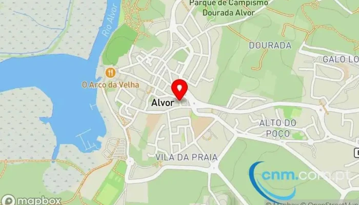 mapa de Loja CTT Correios em Alvor