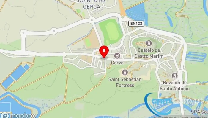 mapa de Loja CTT Correios em Castro Marim