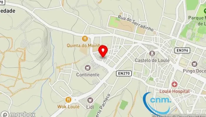 mapa de Loja CTT Correios em Loulé