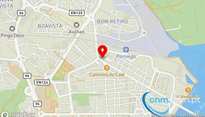 mapa de Loja CTT Correios em Portimão