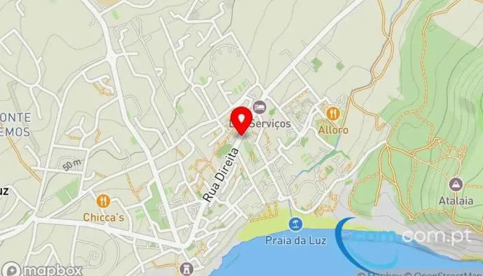 mapa de Loja CTT Correios em Luz