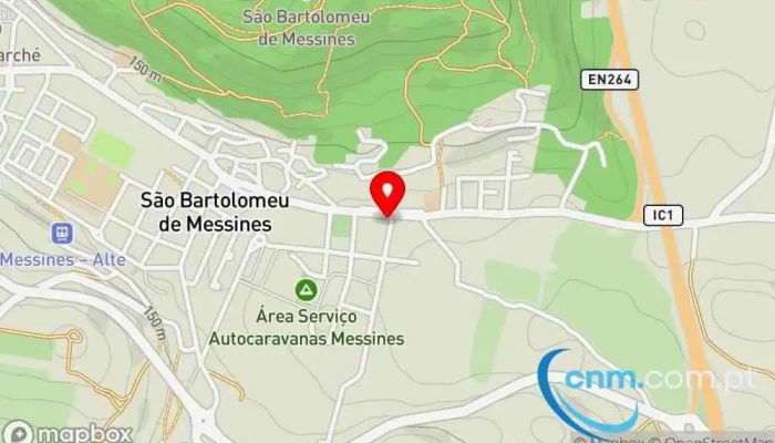 mapa de Loja CTT Correios em São Bartolomeu de Messines
