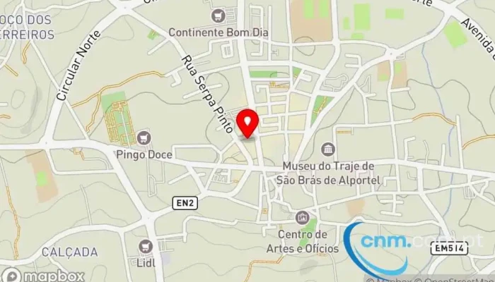 mapa de Loja CTT Correios em São Brás de Alportel