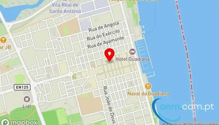 mapa de Loja CTT Correios em Vila Real de Santo António