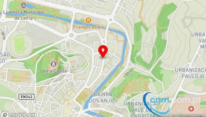 mapa de Loja CTT Correios em Leiria