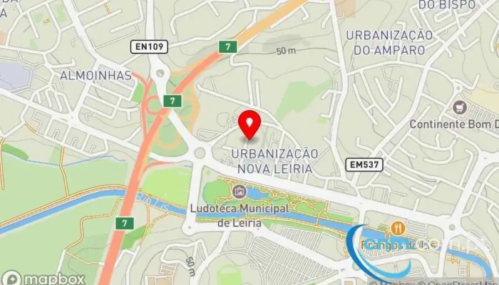 mapa de Loja CTT Correios em Leiria
