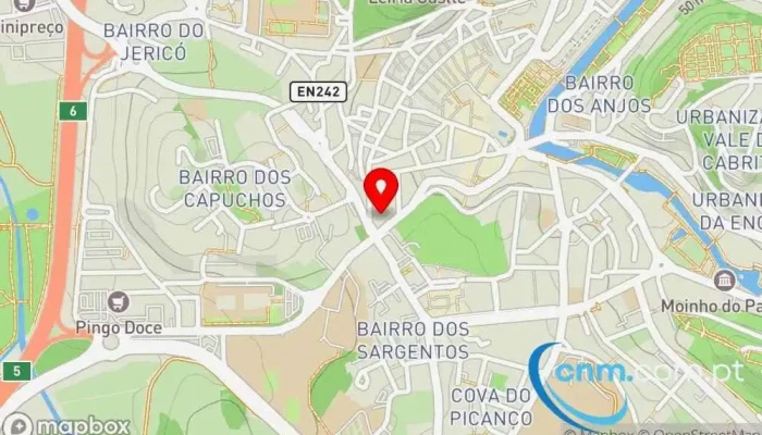 mapa de Loja CTT Correios em Leiria