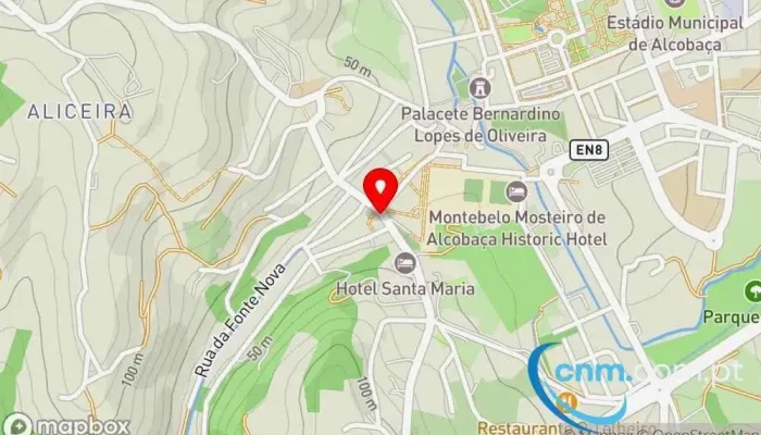 mapa de Loja CTT Correios em Alcobaça